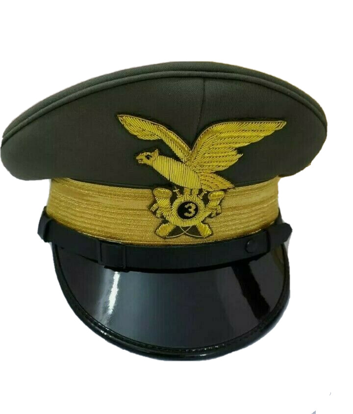 Wwii Ww2 Italian Army Officer Visor Hat Caps Reproduction's All Sizes Available