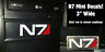 Mass Effect N7 Minis!  Decal Sticker For Window, Xbox 360 & More!