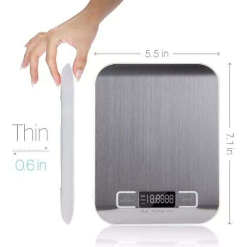 Digital Electronic Kitchen Food Diet Postal Scale Weight Balance 5kg / 1g 11lb