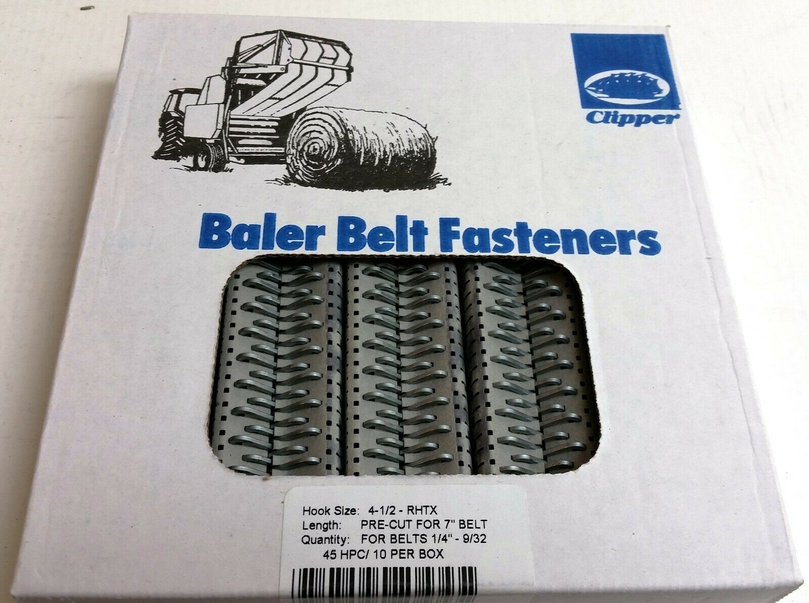 Clipper Belt Hook Lacing Baler Belt Repair Fasteners 4-1/2 Round Tensile