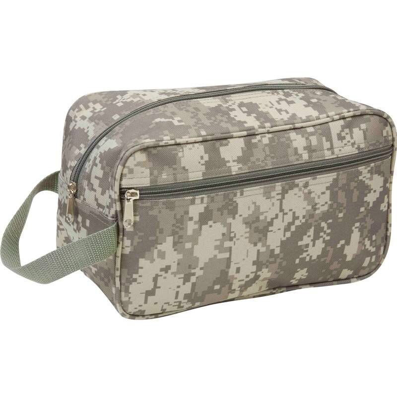 11" Toiletries Bag Green Acu Camo Travel Water Resistant Mens Toiletry Shave Kit