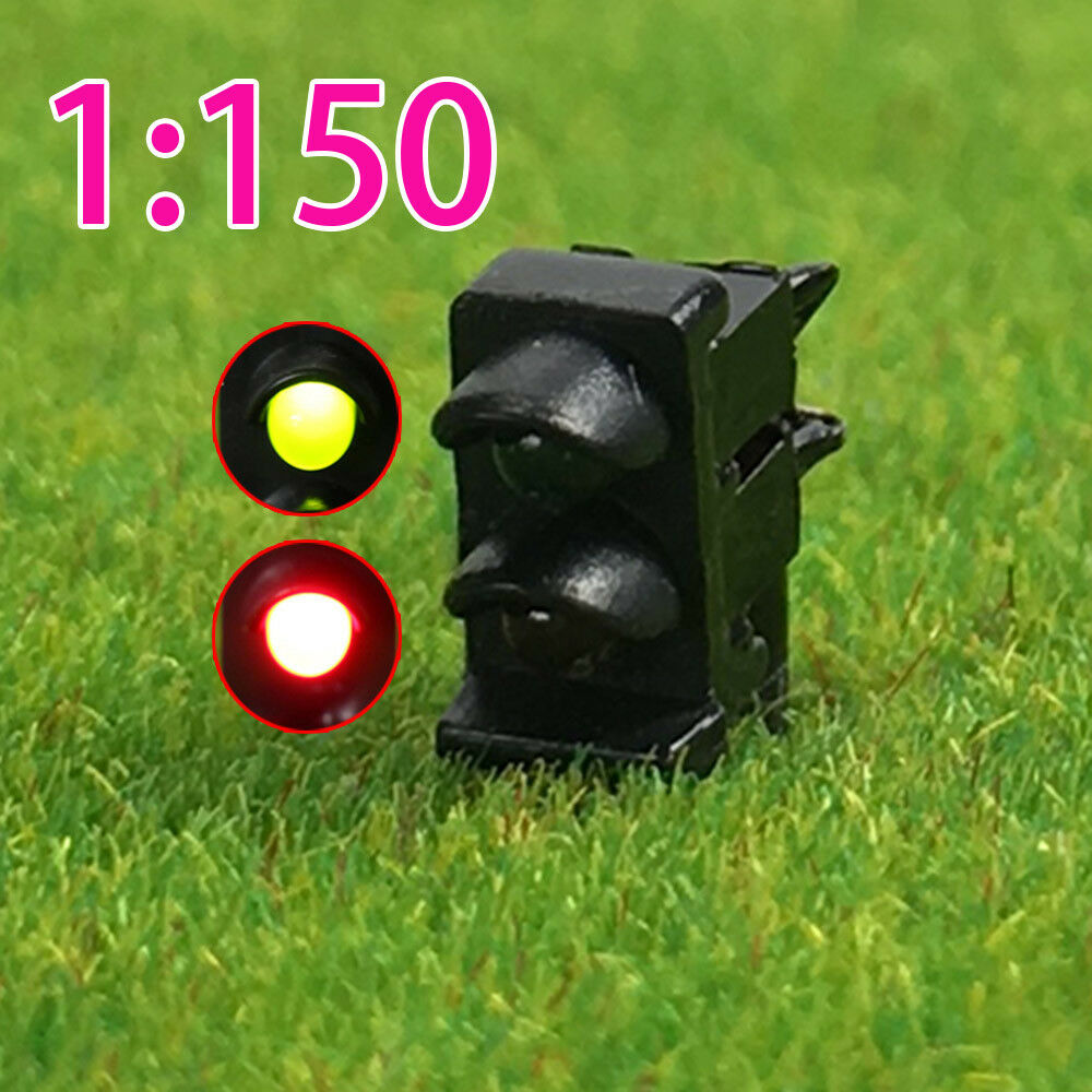 5pcs Model Railway N Scale 1:160 Dwarf Signals Green Red Leds 2 Aspects
