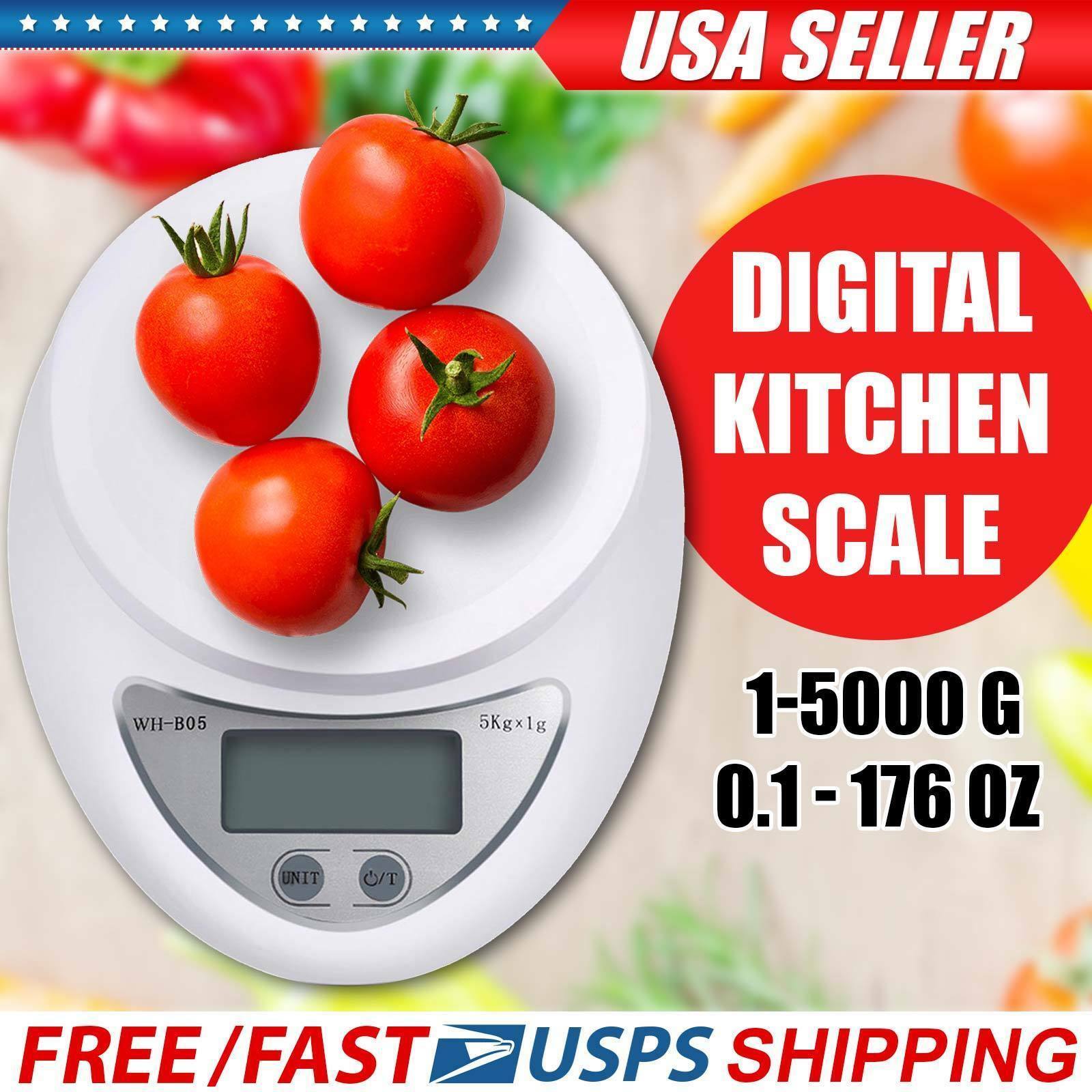 New Digital Kitchen Food Cooking Scale Weigh In Pounds, Grams, Ounces, And Kg