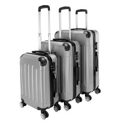 New 3pcs 20/24/28" Luggage Travel Bag Abs Trolley Hard Shell Suitcase W/tsa Lock