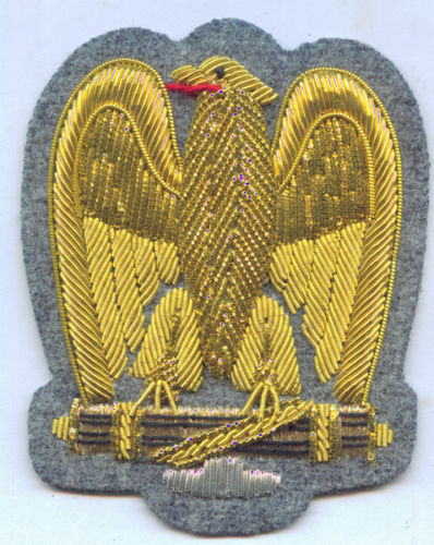Italy Eagle Cap Badge Mussolini Fascist Army Officer General Battle Uniform War