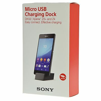 Sony Dk52 Easy Connect Micro Usb Compact Charging Dock For Xperia Z3+ And Z4