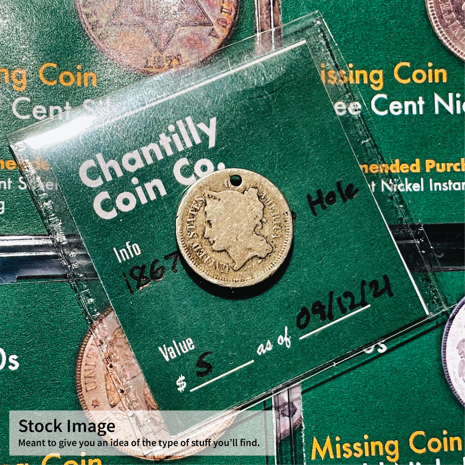 Three Cent Piece / Coin Grab Bag Lot $65 Guaranteed Value Mix Of Nice/fun Coins