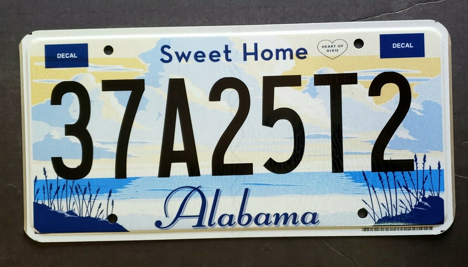 Alabama Sweet Home Dixie Beach Ocean Al License Plate 37a25t2