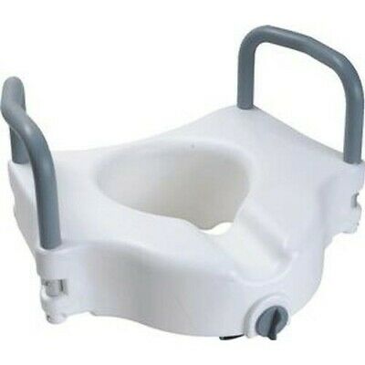 Probasics Raised Toilet Seat, With Lock And Padded Arms