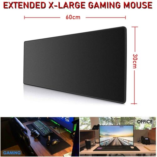 Large Extended Gaming Mouse Pad Mat Stitched Edges Non-slip Waterproof Mousepad