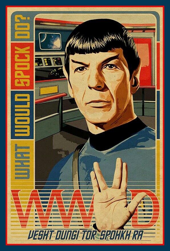 5" Funny What Would Spock Do? Vinyl Sticker. Star Trek Wwsd Decal For Laptop.