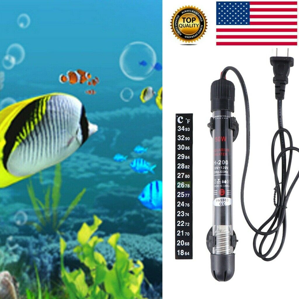 New 300w Aquarium Heater Temperature Dial Control Submersible Fish Tank Rod Knob