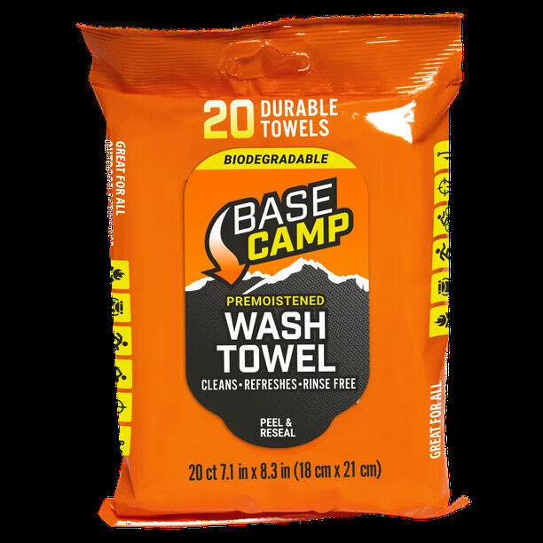 Camp Wash Towel- Biodegradable- Base Camp