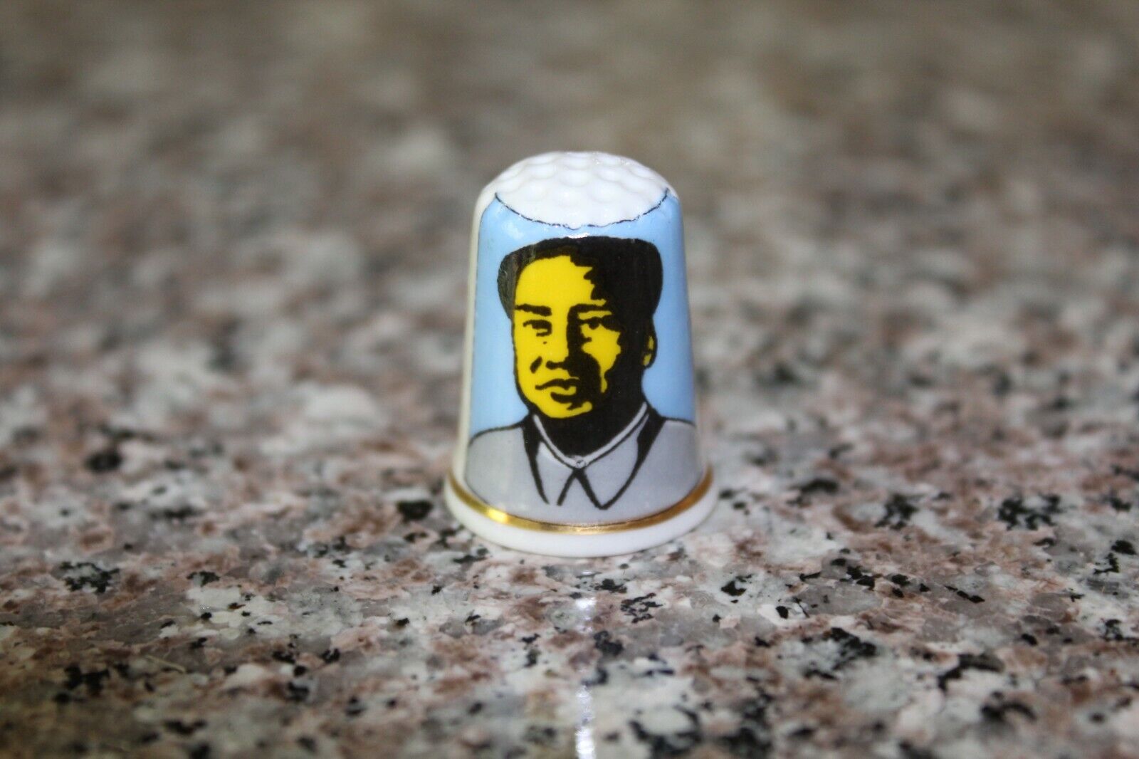 Kim Jong-un Thimble - Bone China - Made In Great Britain - Excellent Condition