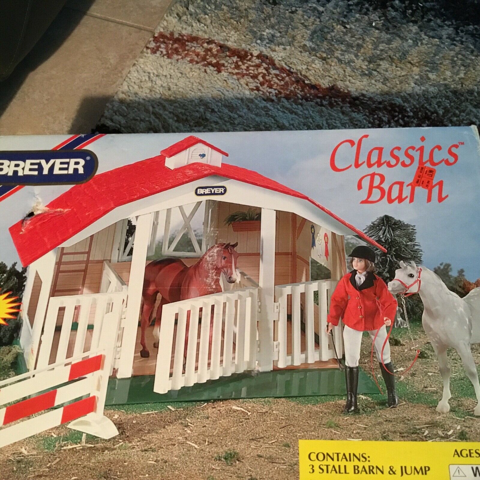 Breyer Classic Barn 3 Stall New In Box