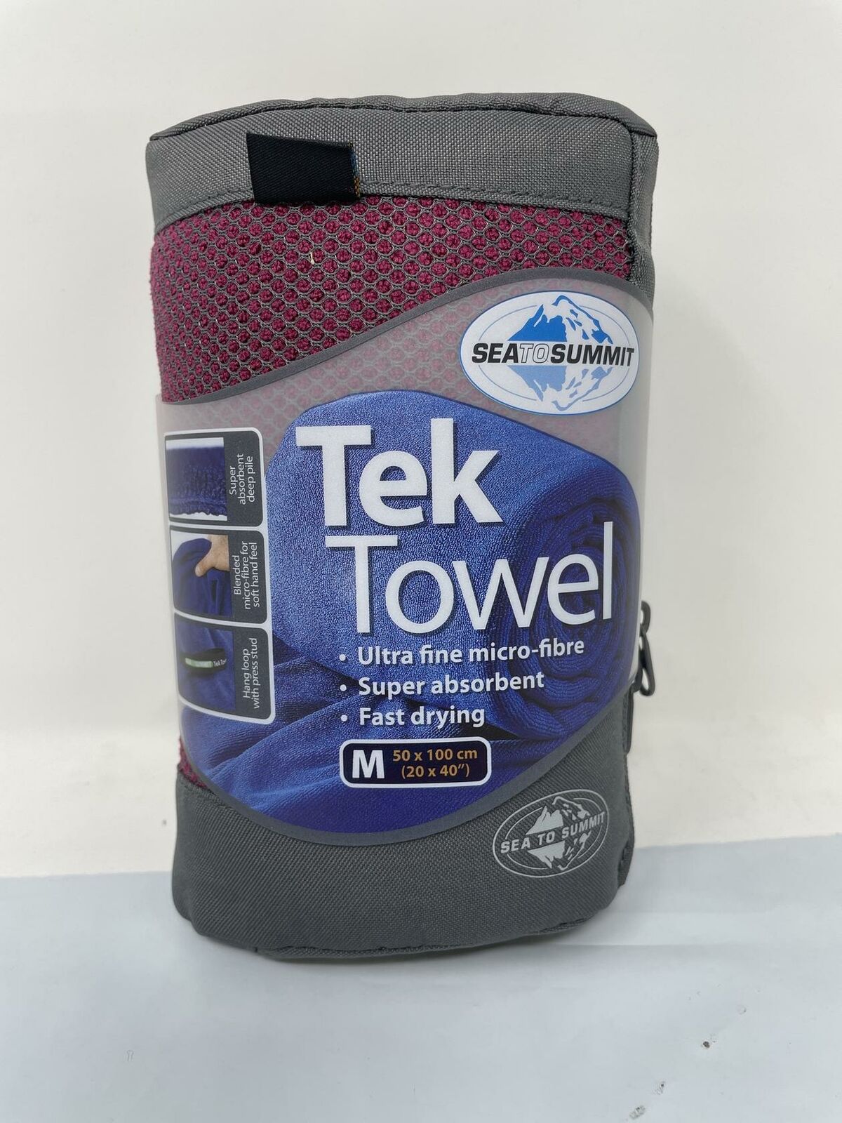 Sea To Summit Tek Towel M Navy Blue Travel Camping Bath Quick Dry Nw