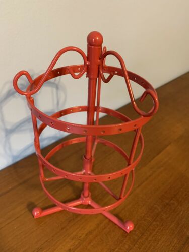 Earring Holder Stand Red 8.5 In Tall