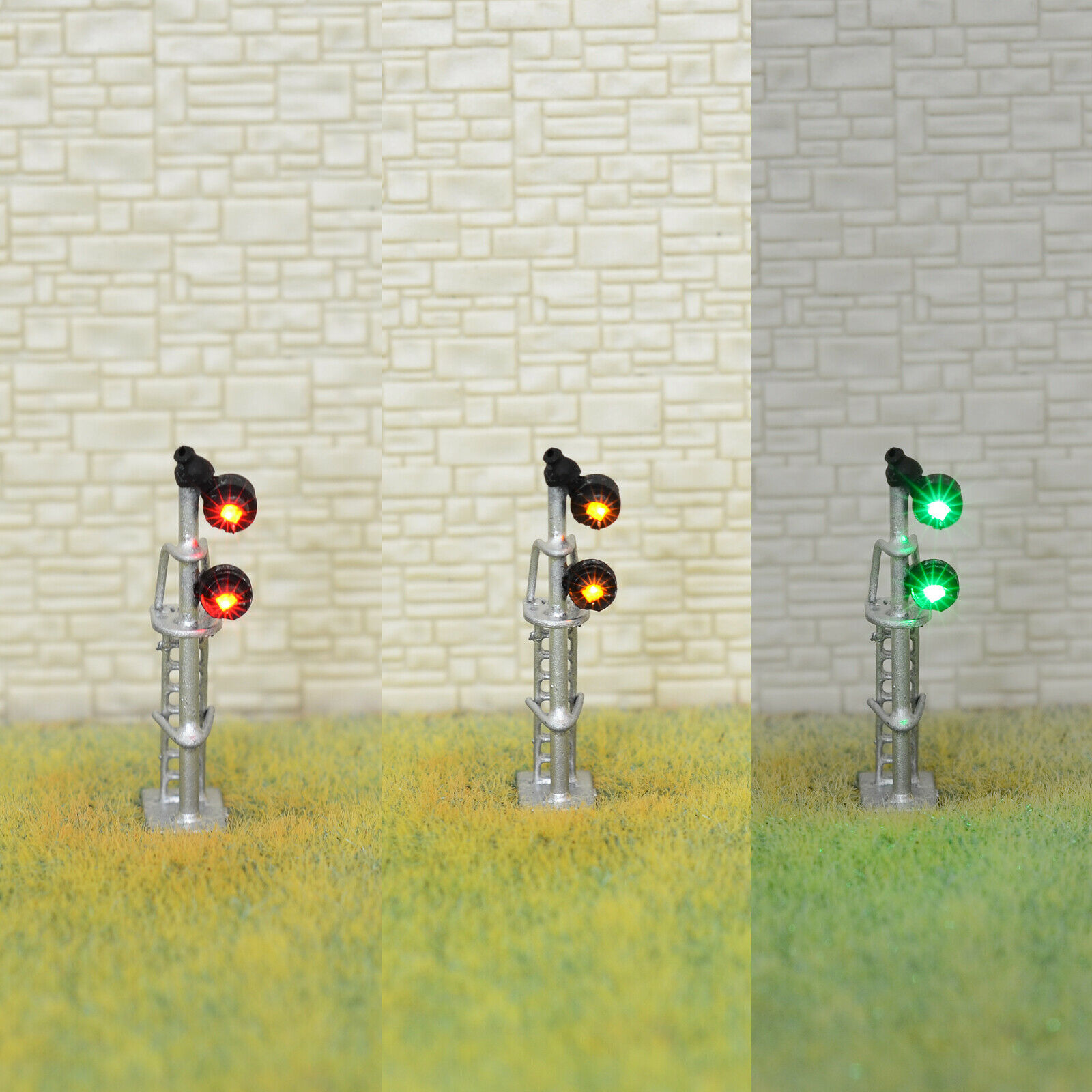 1 X N Scale Searchlight Block Signal Model Train 3 Color Smd Leds R/g/y #ssnds
