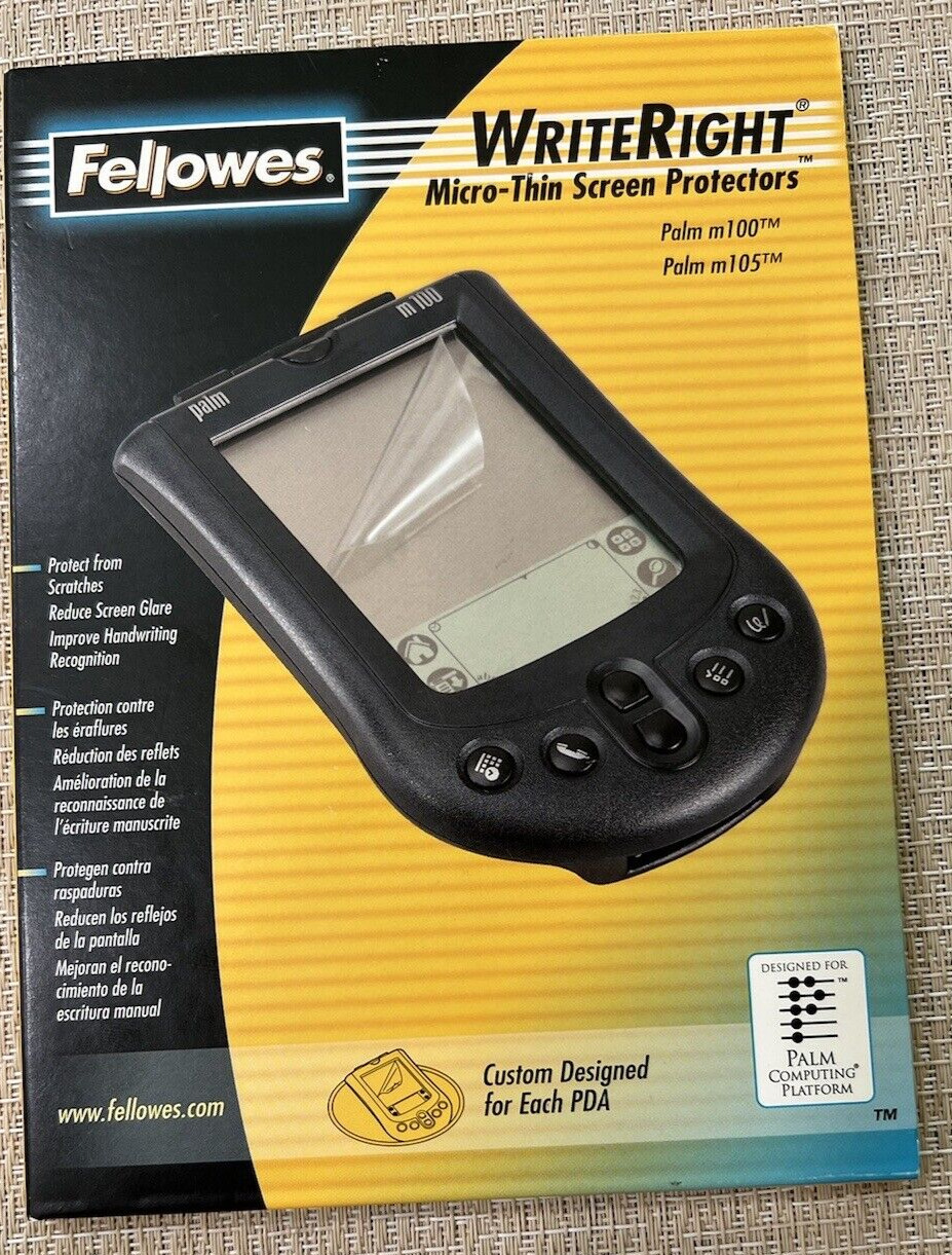 Fellowes Writeright Micro-thin Screen Protectors For Palm M100, M105 -- 9