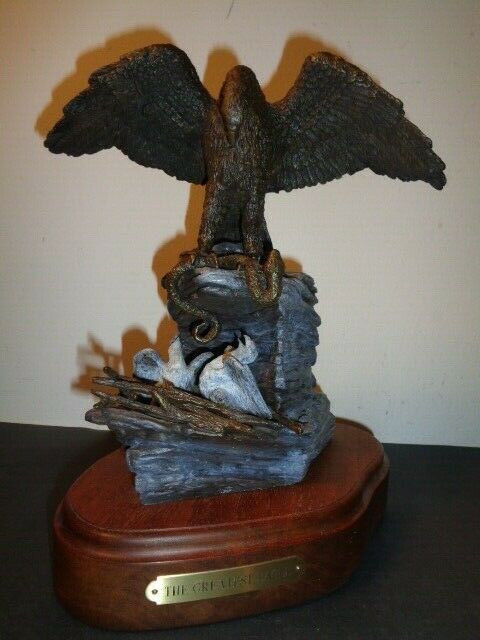 Vintage Signed & Numbered 51/100 Bronze Sculpture  "the Greatest Eagle"