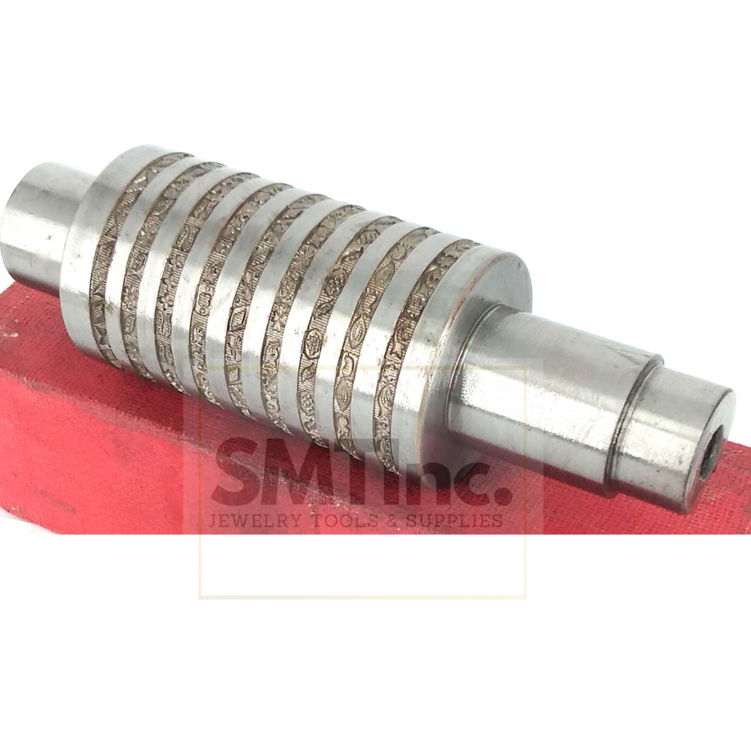 76mm - Rolling Mill Texture Pattern Roll Bracelet Bangle Ring Bands - 3.5mm Dk9