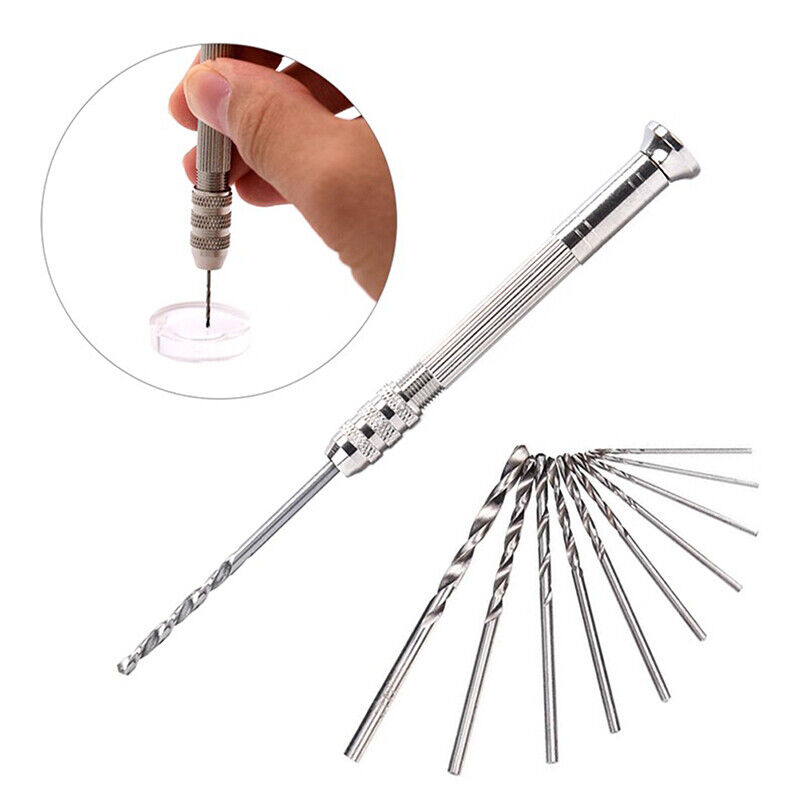 Metal Hand Drill Resin Mold Tools Diy Jewelry Tool With 0.8mm-3.0mm Drill Satfi